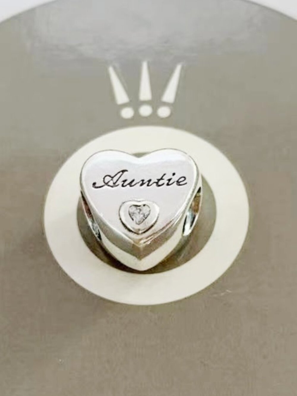 Pandora Auntie Heart Charm